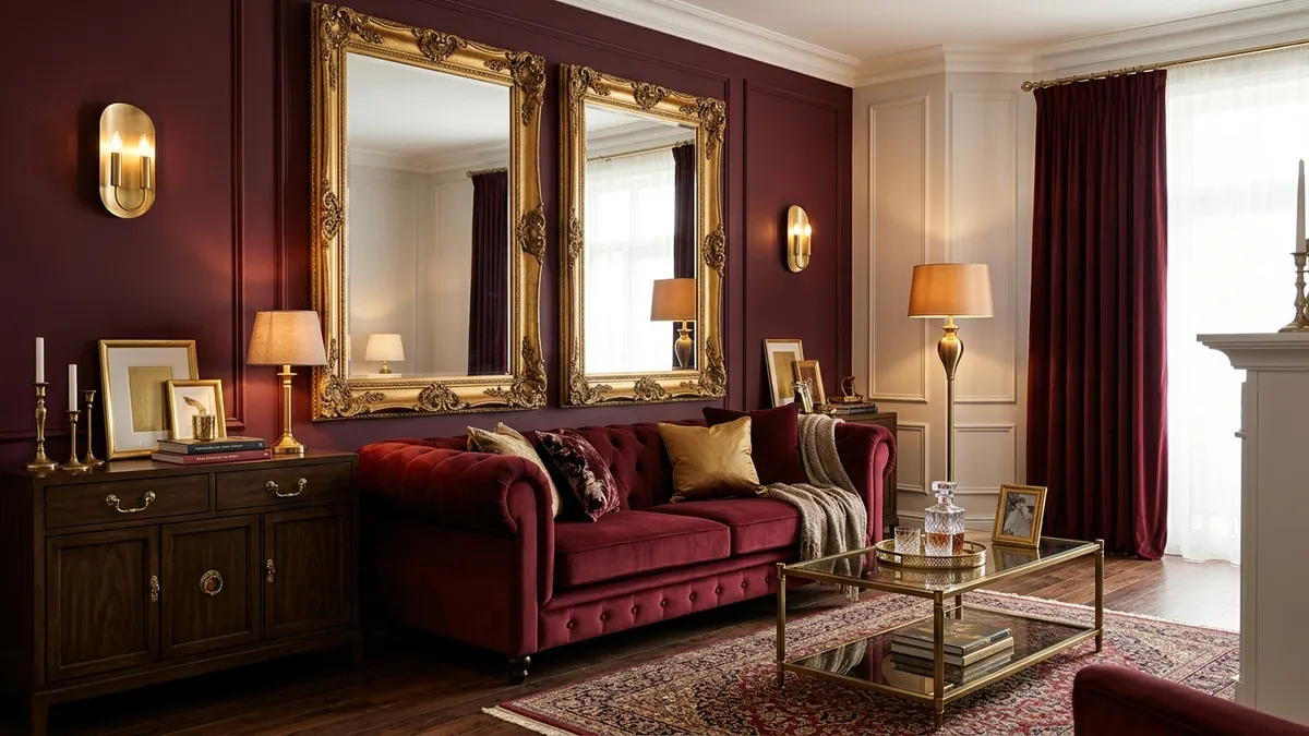 Czerwony salon – wyrazisty charakter - inspiracje