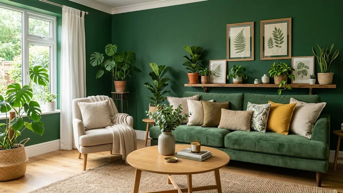 Zielony salon – natura we wnętrzu