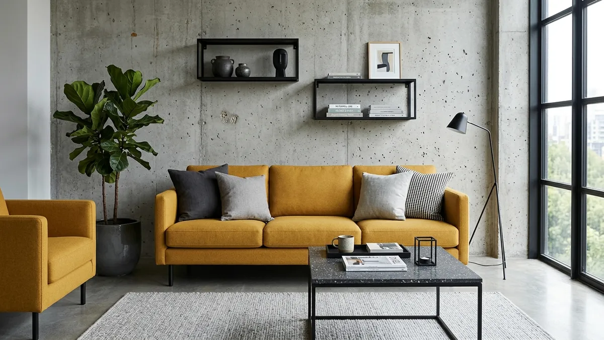 Żółty salon – słoneczna energia - inspiracje