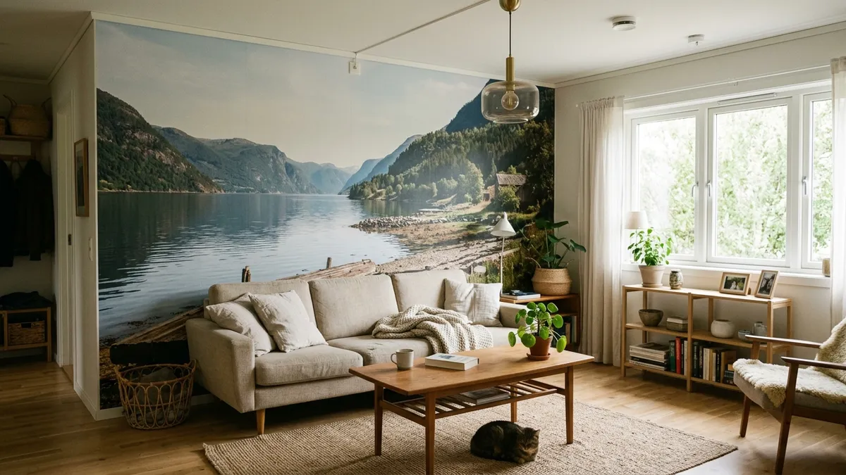 Fototapeta w salonie – ściana z efektem wow - inspiracje