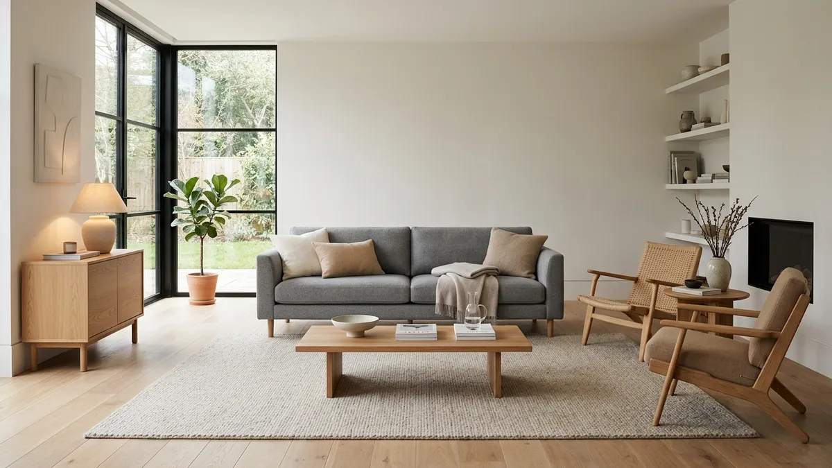 Salon minimalistyczny – mniej znaczy więcej - inspiracje