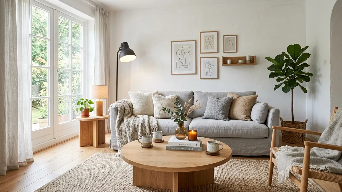 Salon skandynawski – minimalizm i hygge - detale