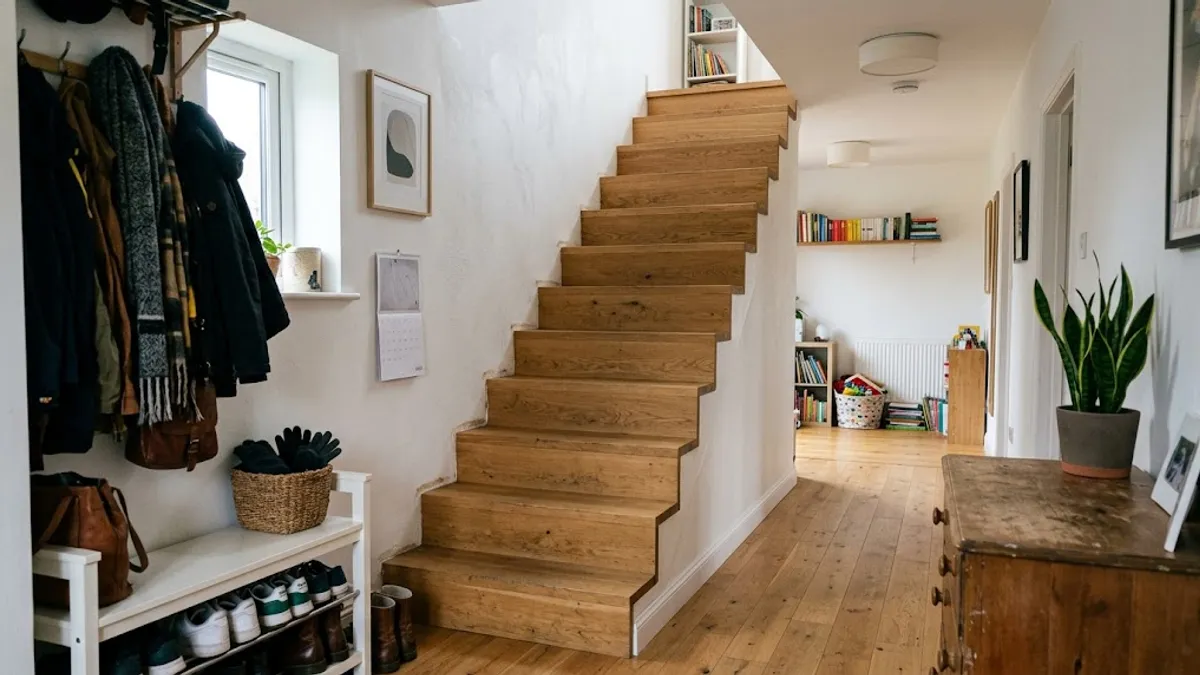 Schody bez balustrady – minimalistyczny look