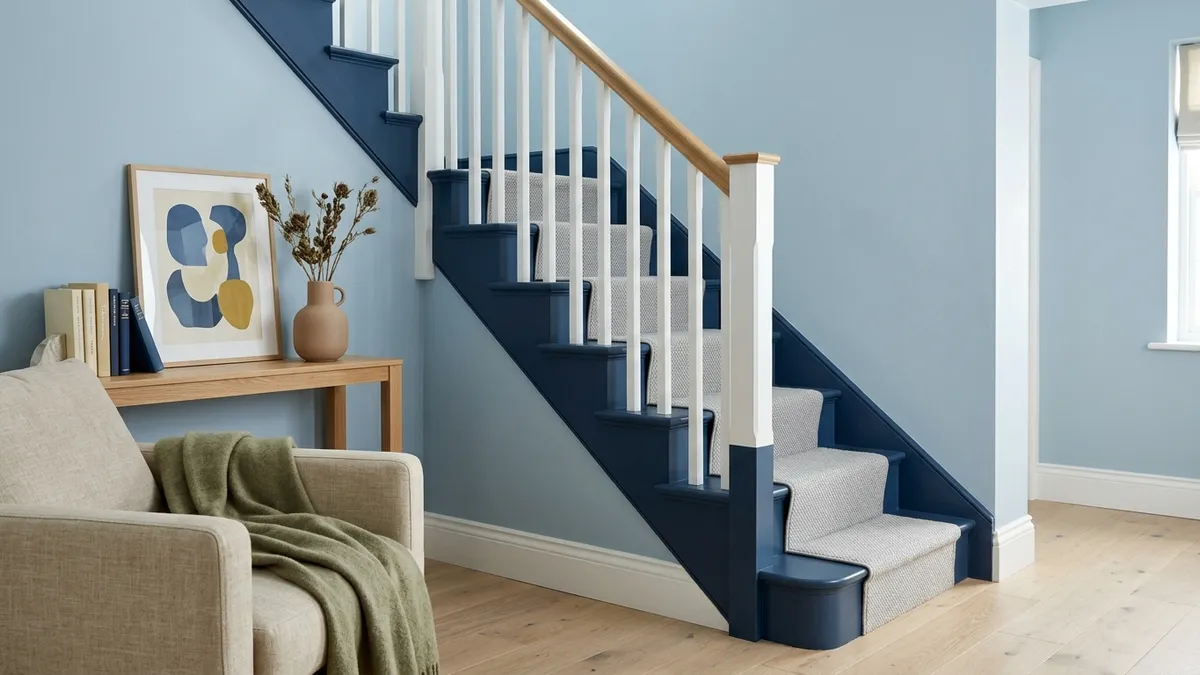 Niebieskie schody – spokojny wyraz